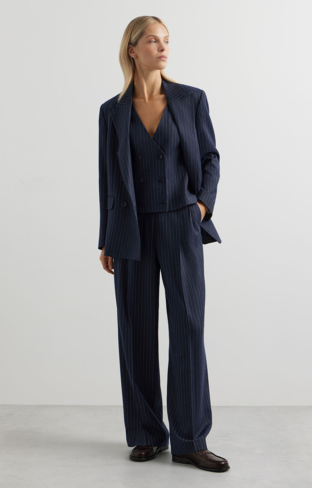 Spodnie do garnituru wide leg - Mix&Match