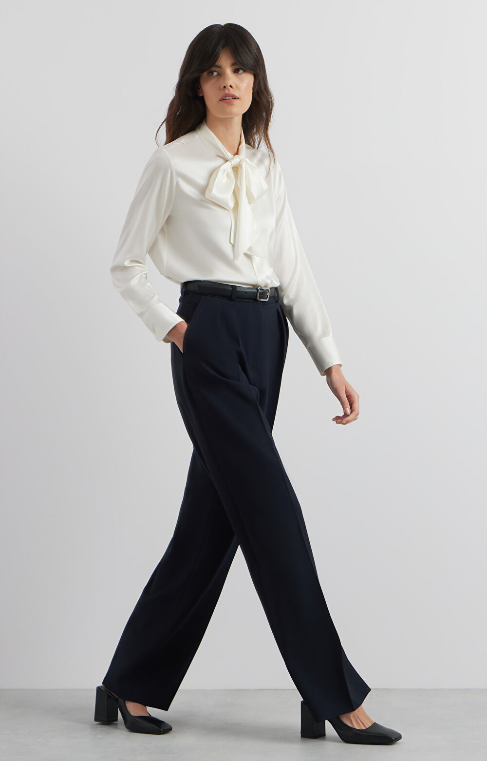 Spodnie wide leg do garnituru - Mix&Match - 8