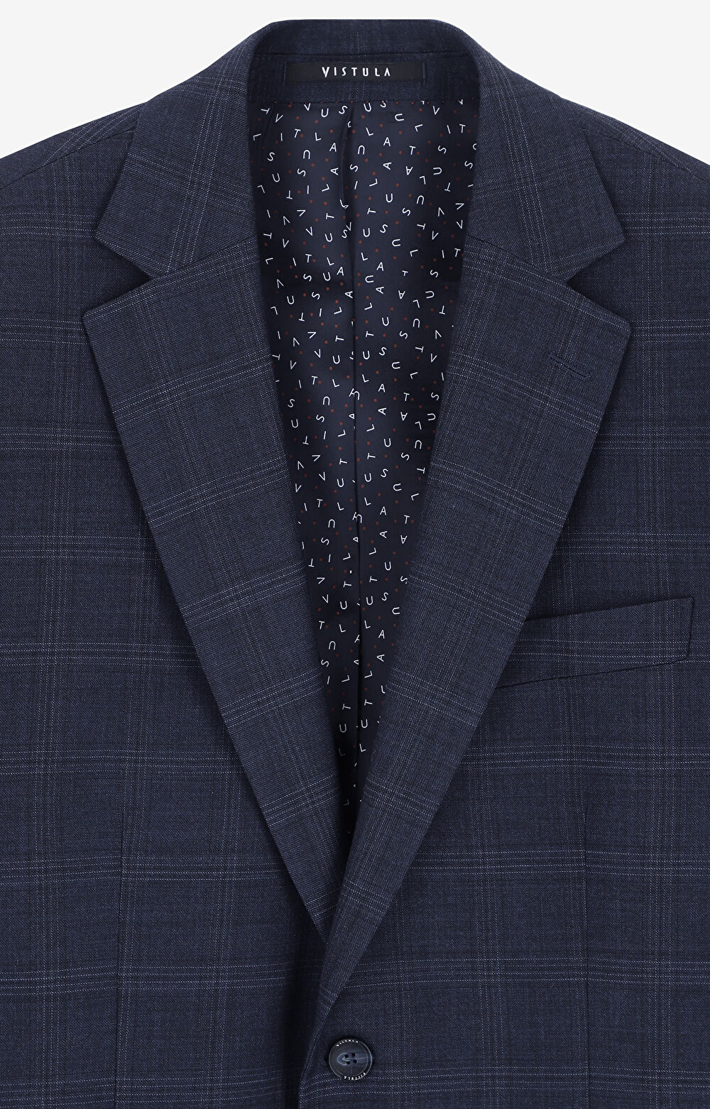 Garnitur slim fit w kratę - 6