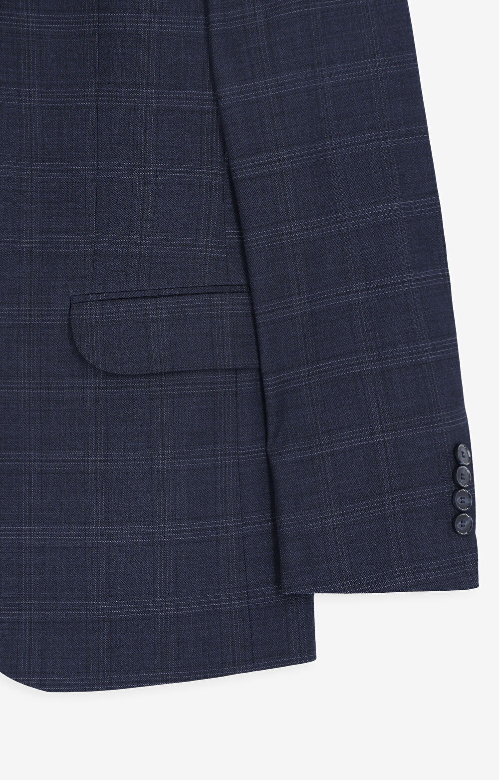 Garnitur slim fit w kratę - 7