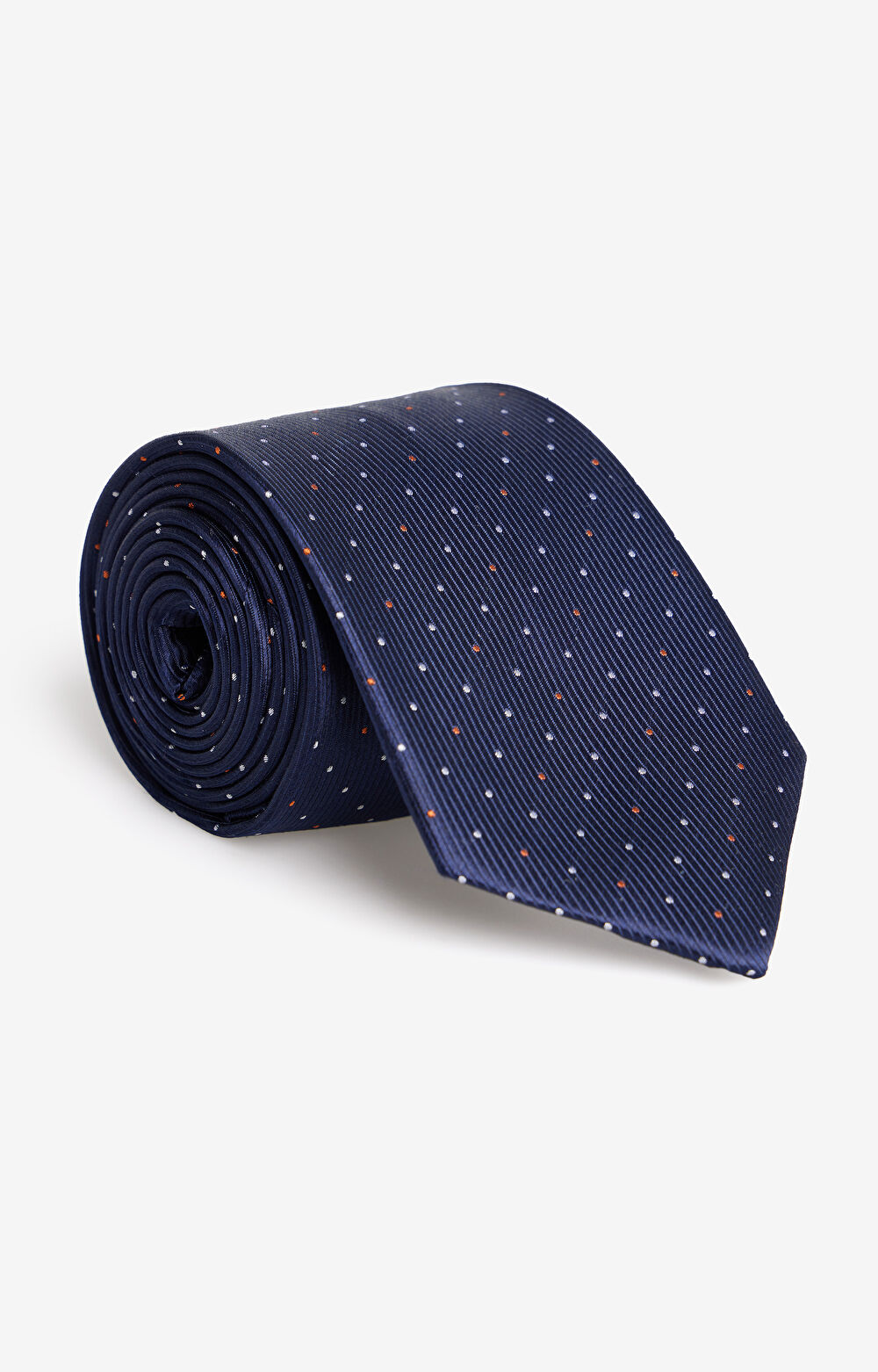 Jedwabny krawat w kropki