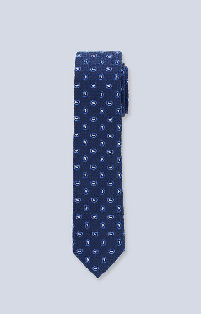 Jedwabny krawat ze wzorem paisley