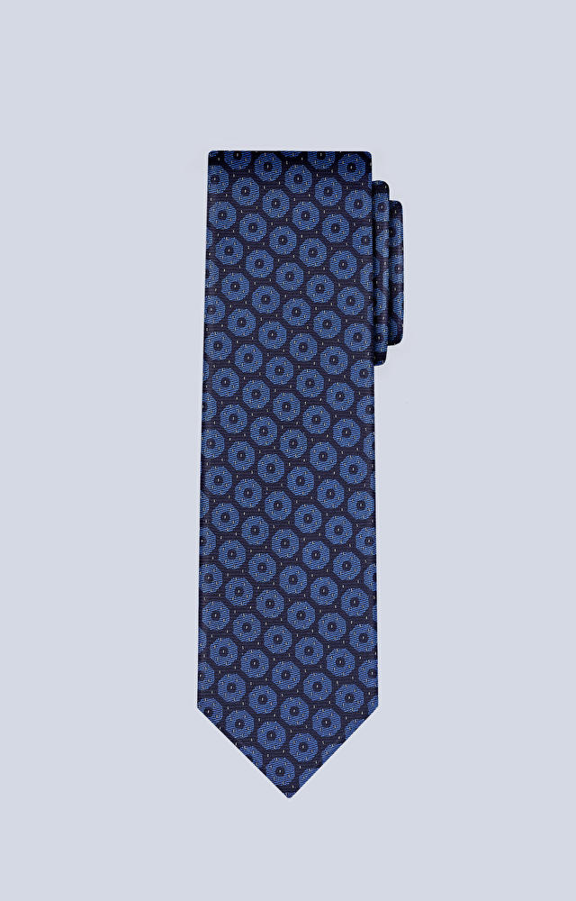 Jedwabny krawat z wzorem