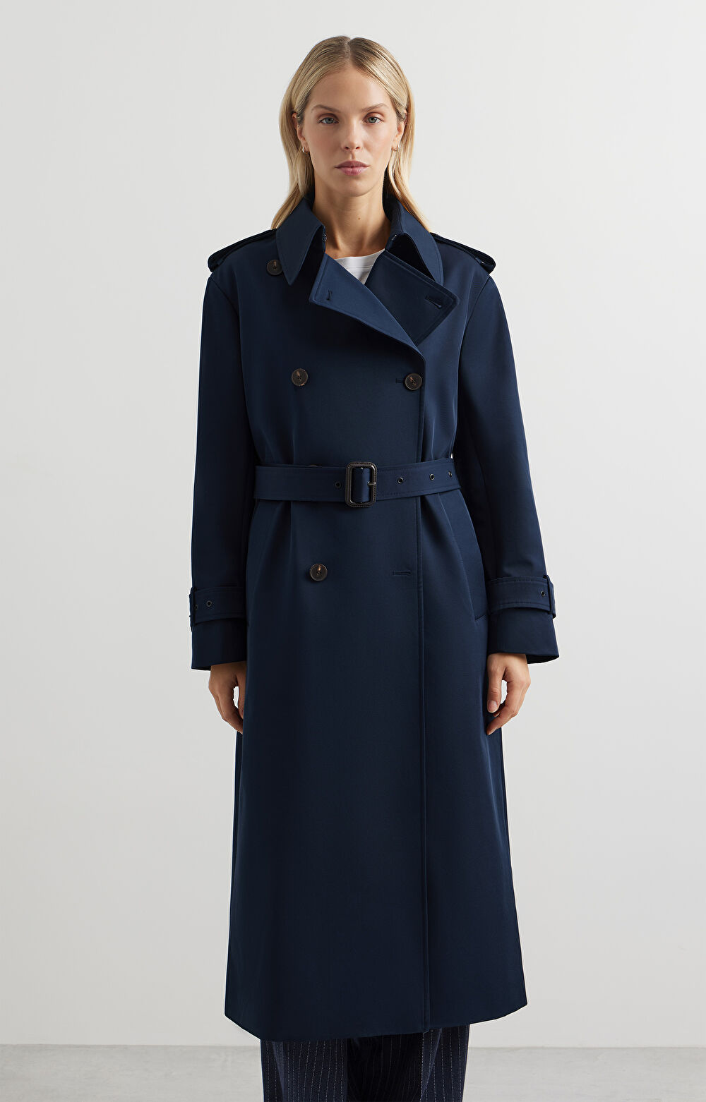 Dwurzędowy płaszcz slim - 3