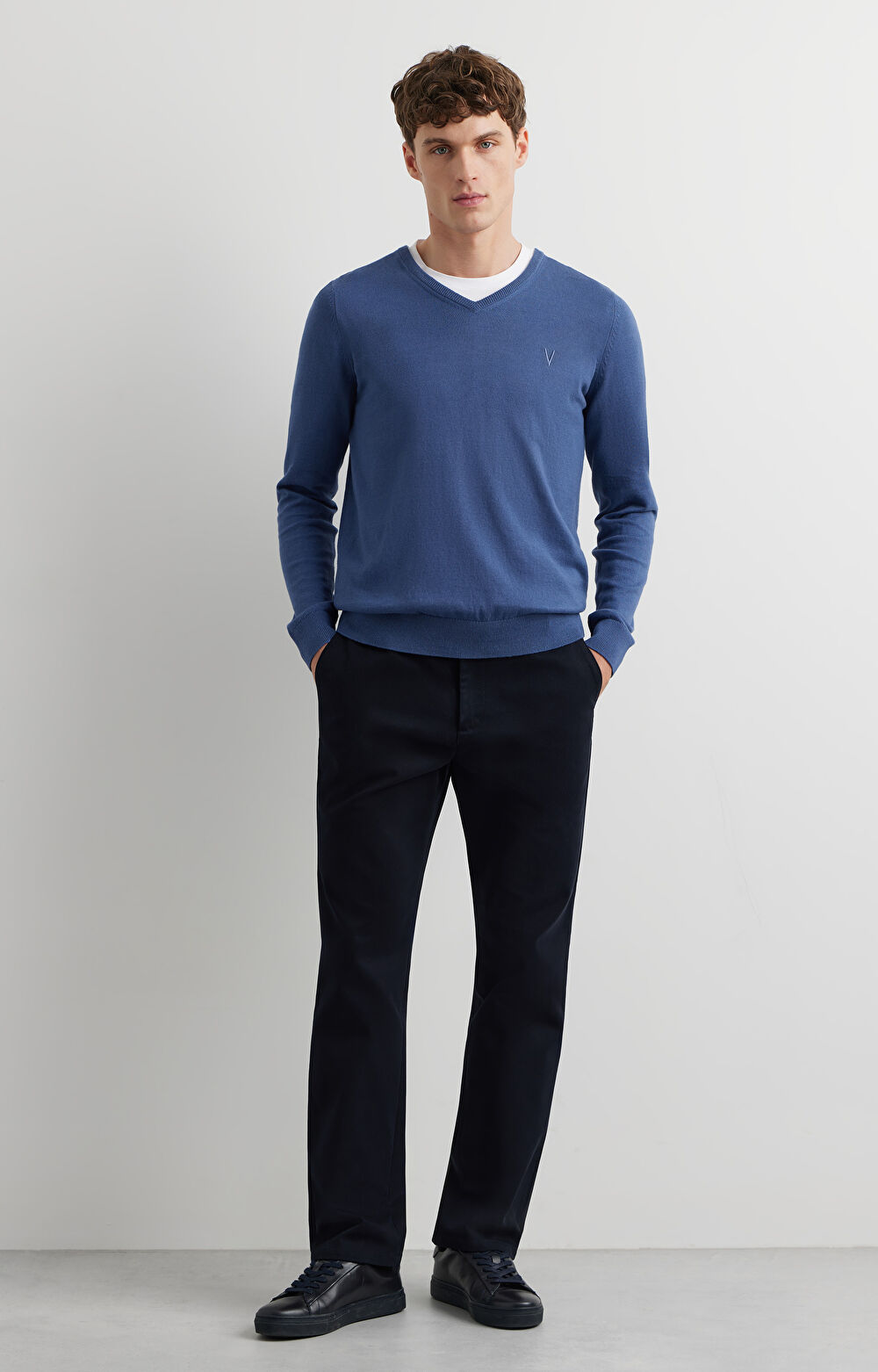 Sweter v-neck - 3