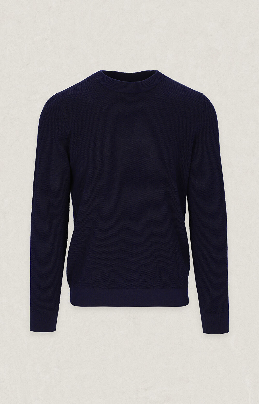 Bawełniany sweter w mikrowzór - 2