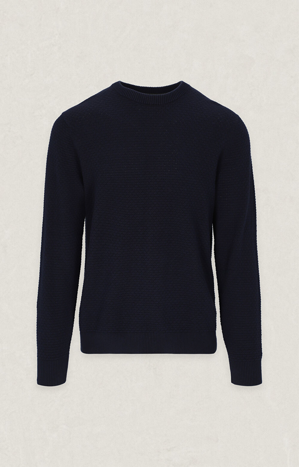 Geometryczny sweter round neck - 2