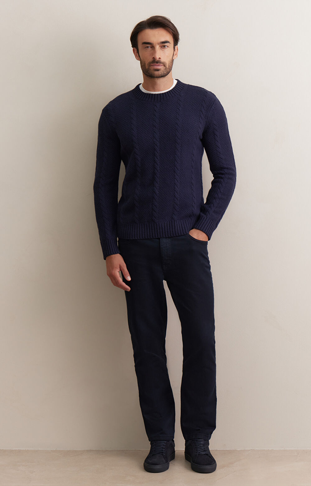 Sweter w geometryczny wzór - 4