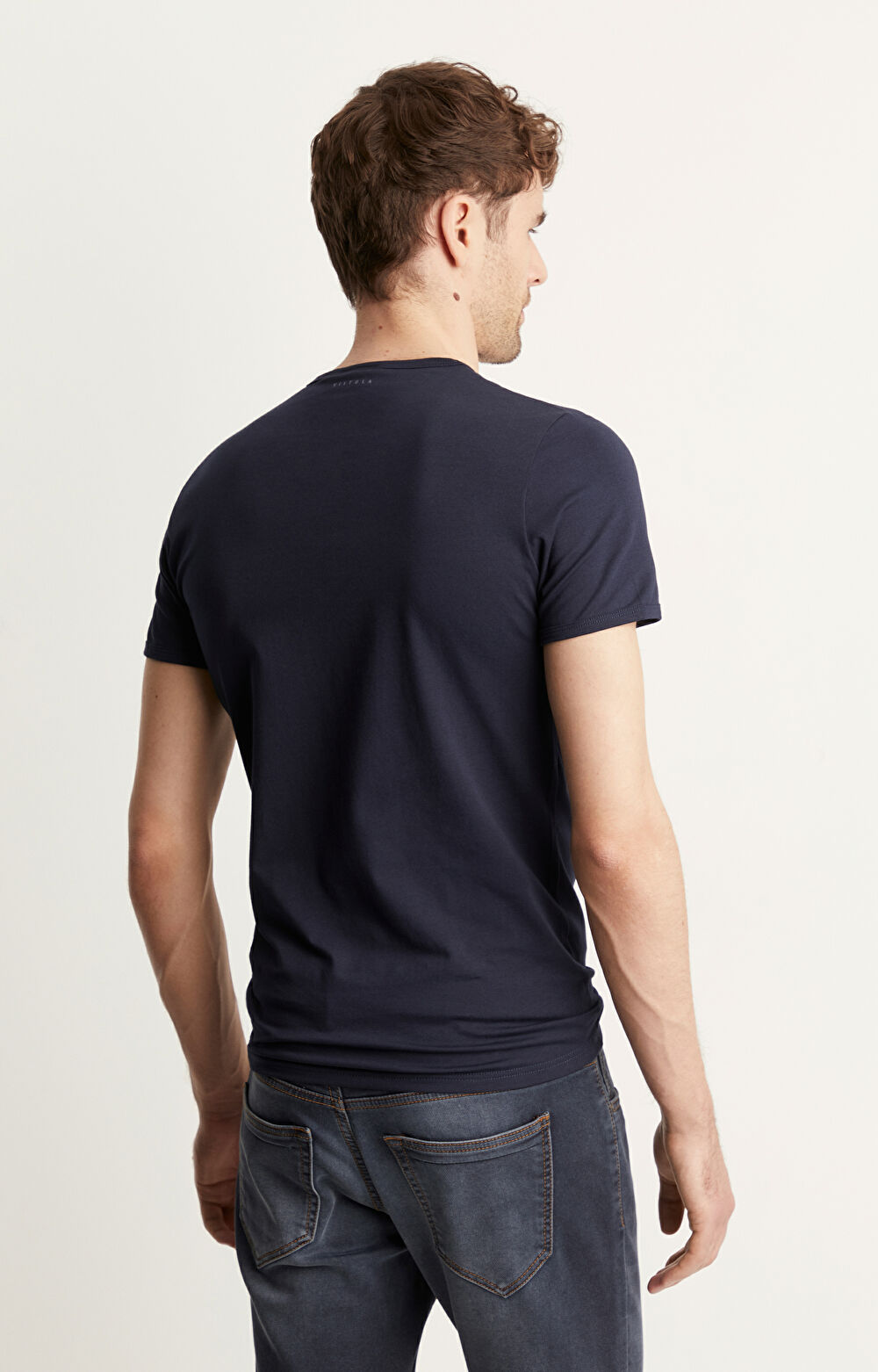 T-shirt basic dopasowany - 3