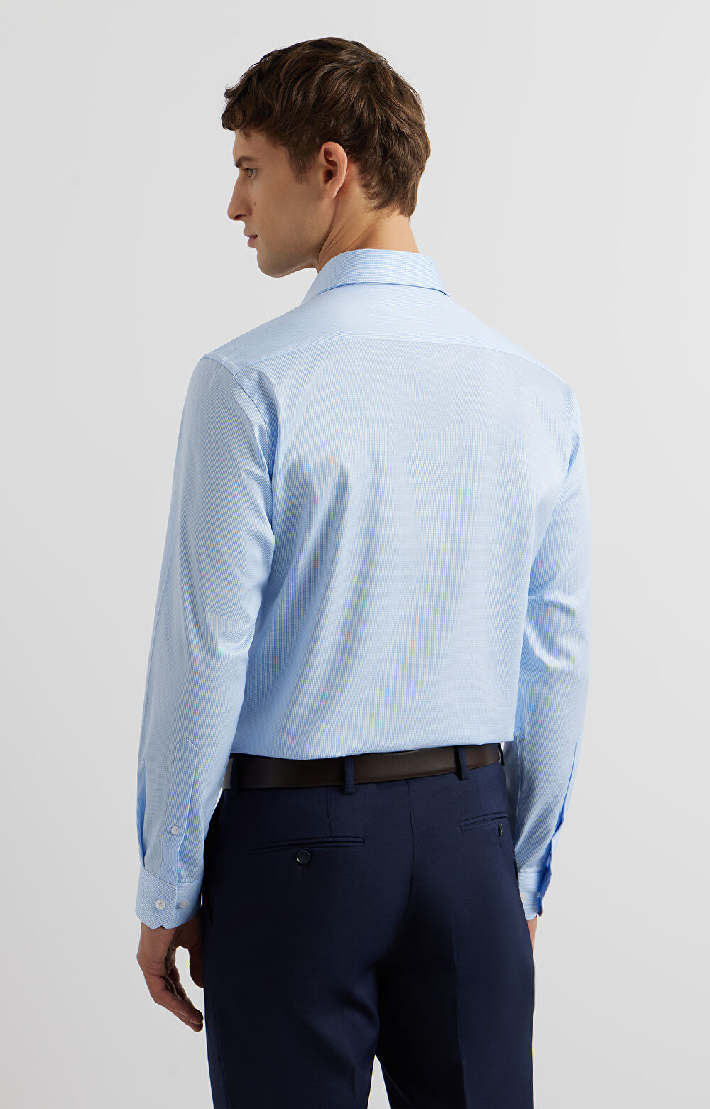 Koszula slim fit w kratkę - 4