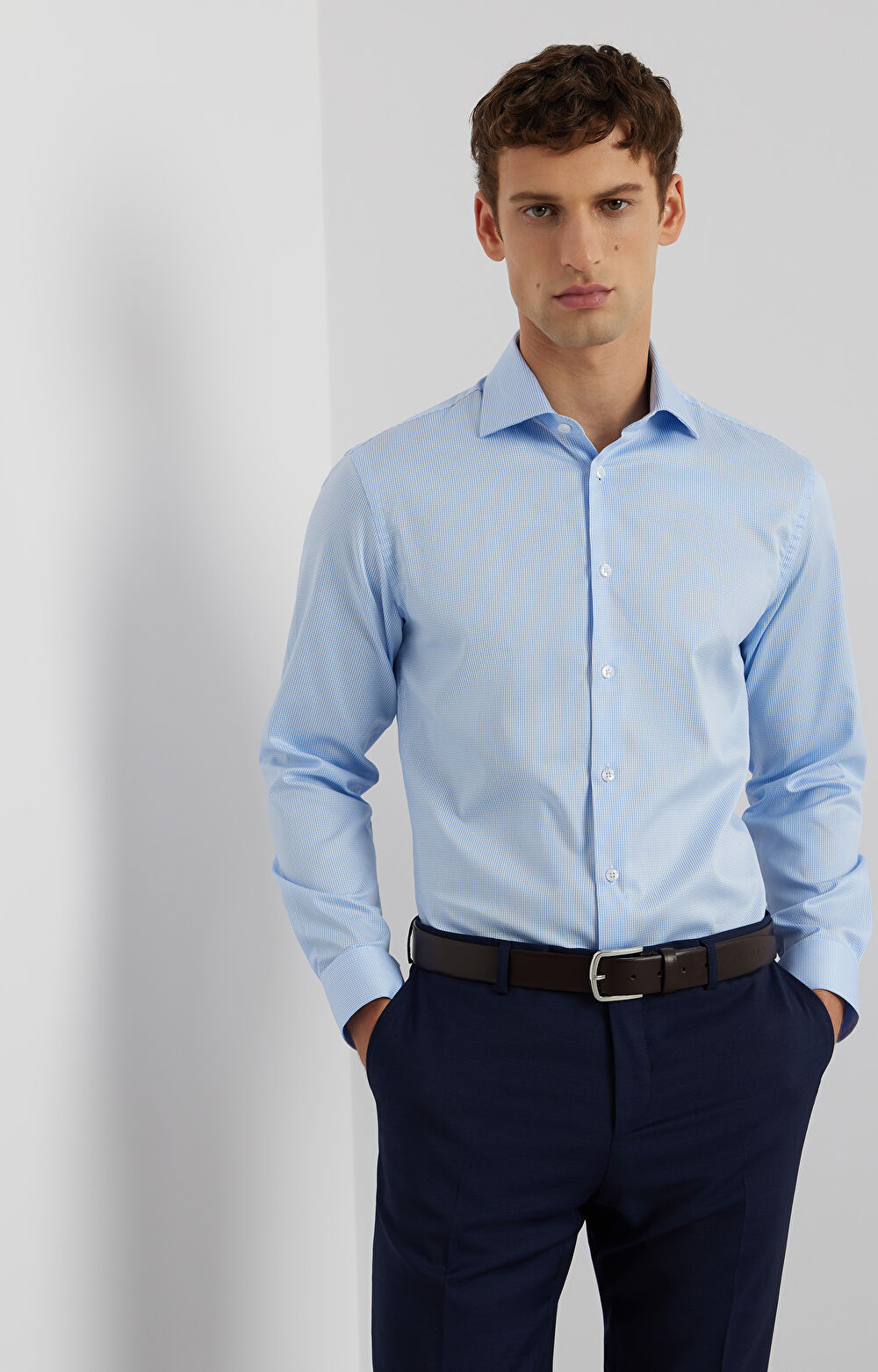 Koszula slim fit w kratkę - 6