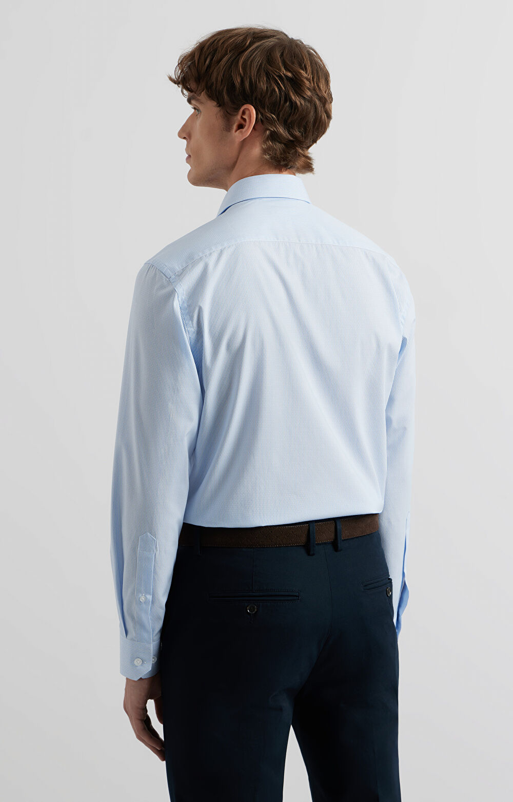 Koszula slim fit w prążek - 3