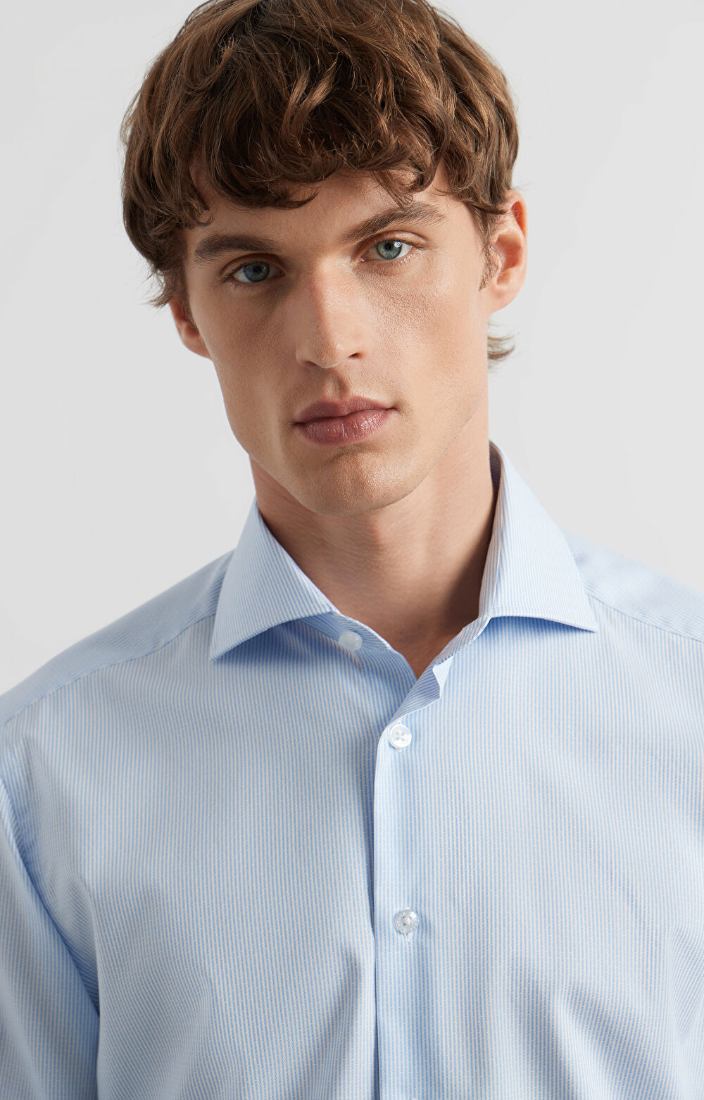Koszula slim fit w prążek - 2