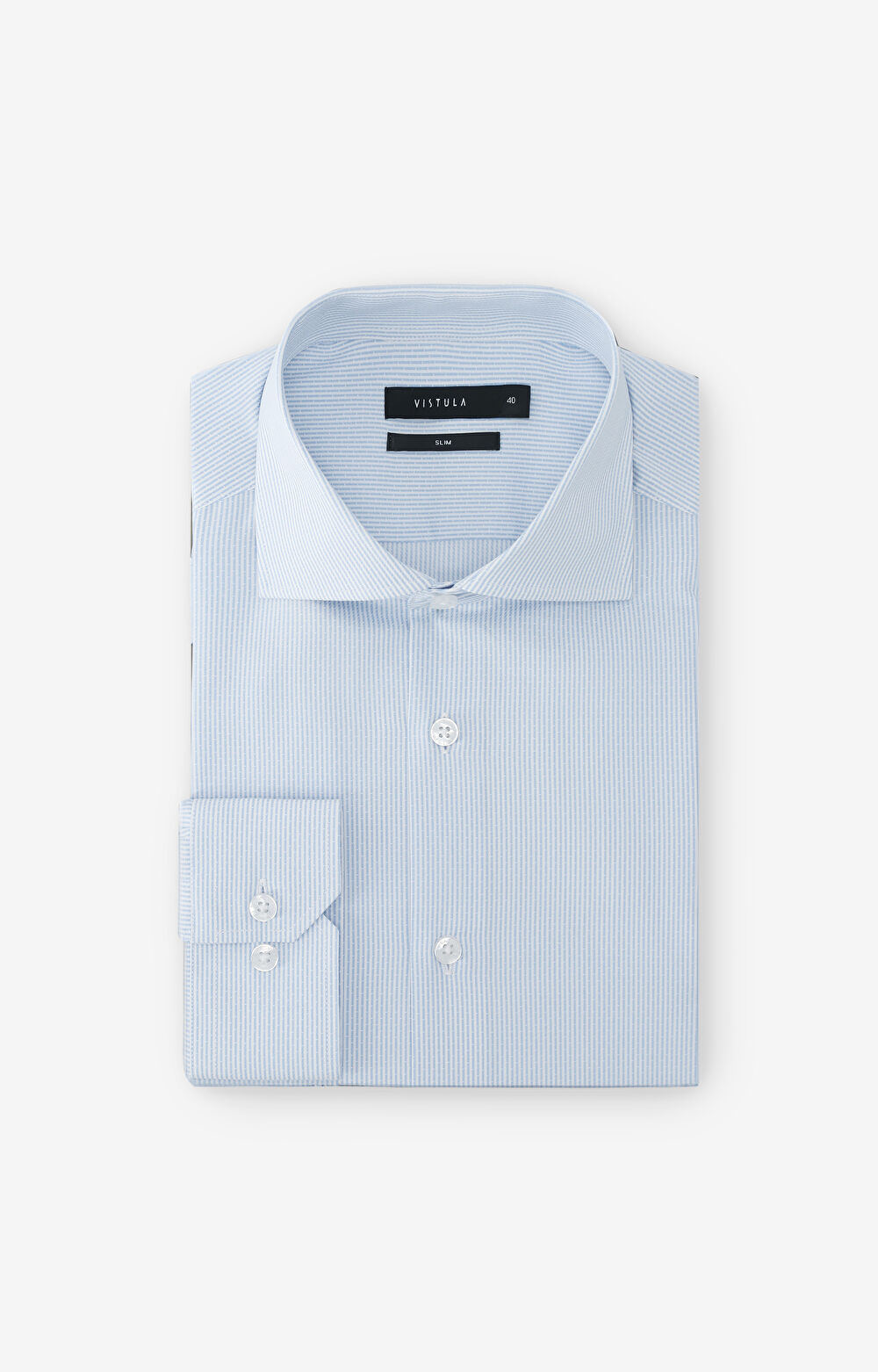Koszula slim fit w prążek - 2