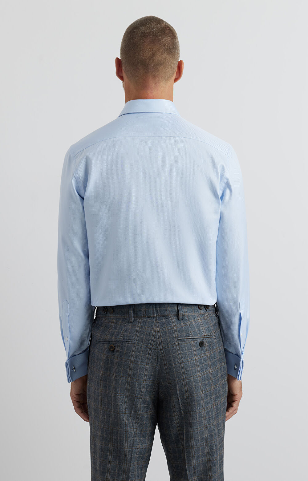 Koszula slim w mikrowzór - 4