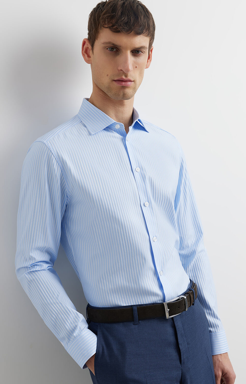 Koszula slim w prążek - 8