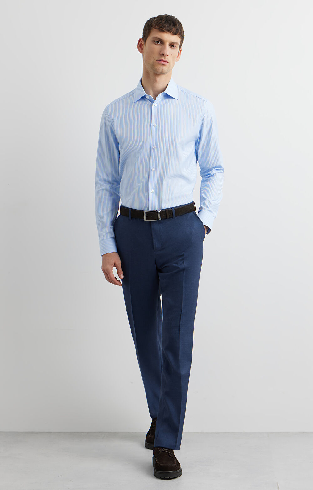 Koszula slim w prążek - 5