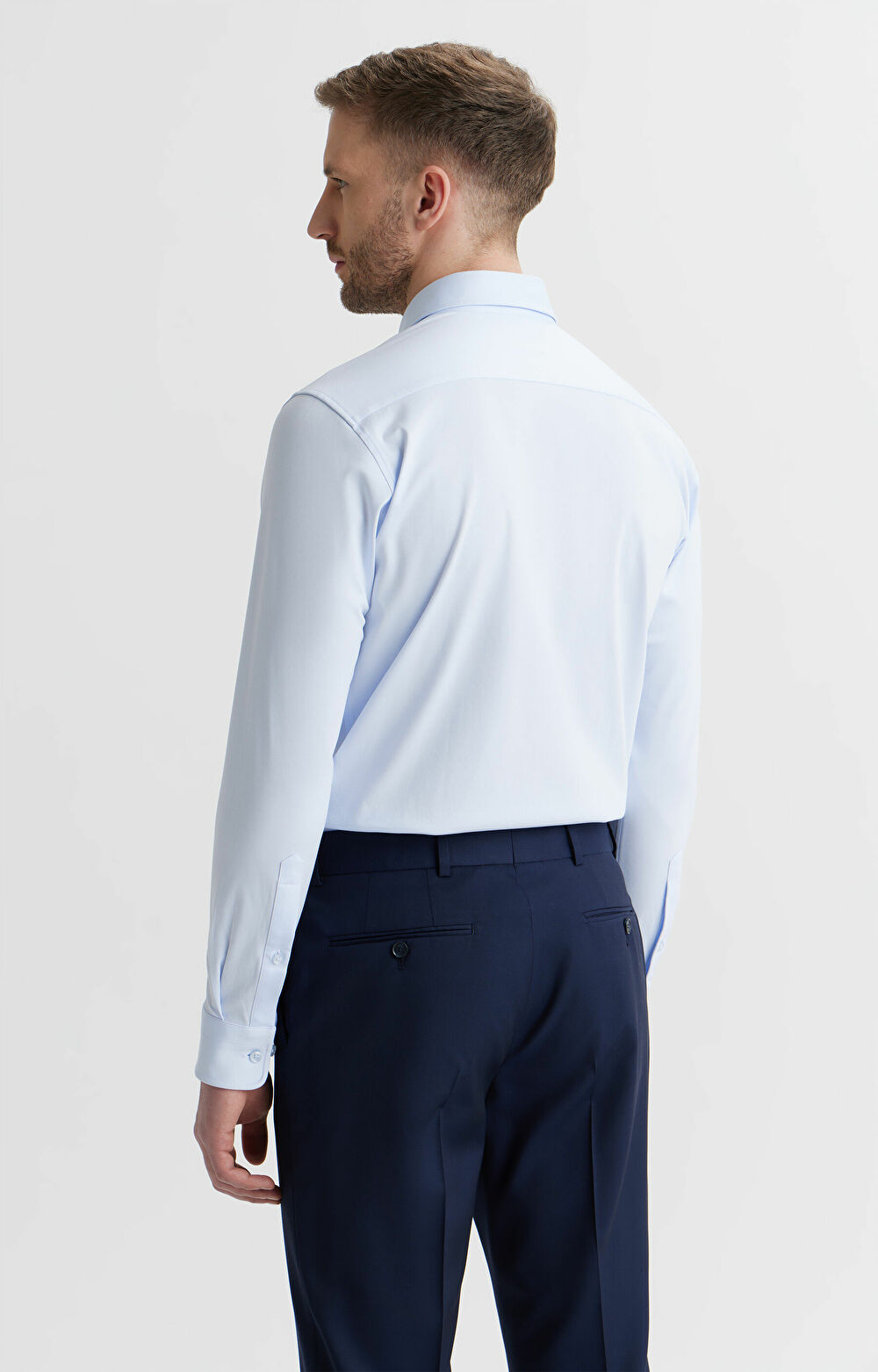 Dzianinowa koszula slim - 4