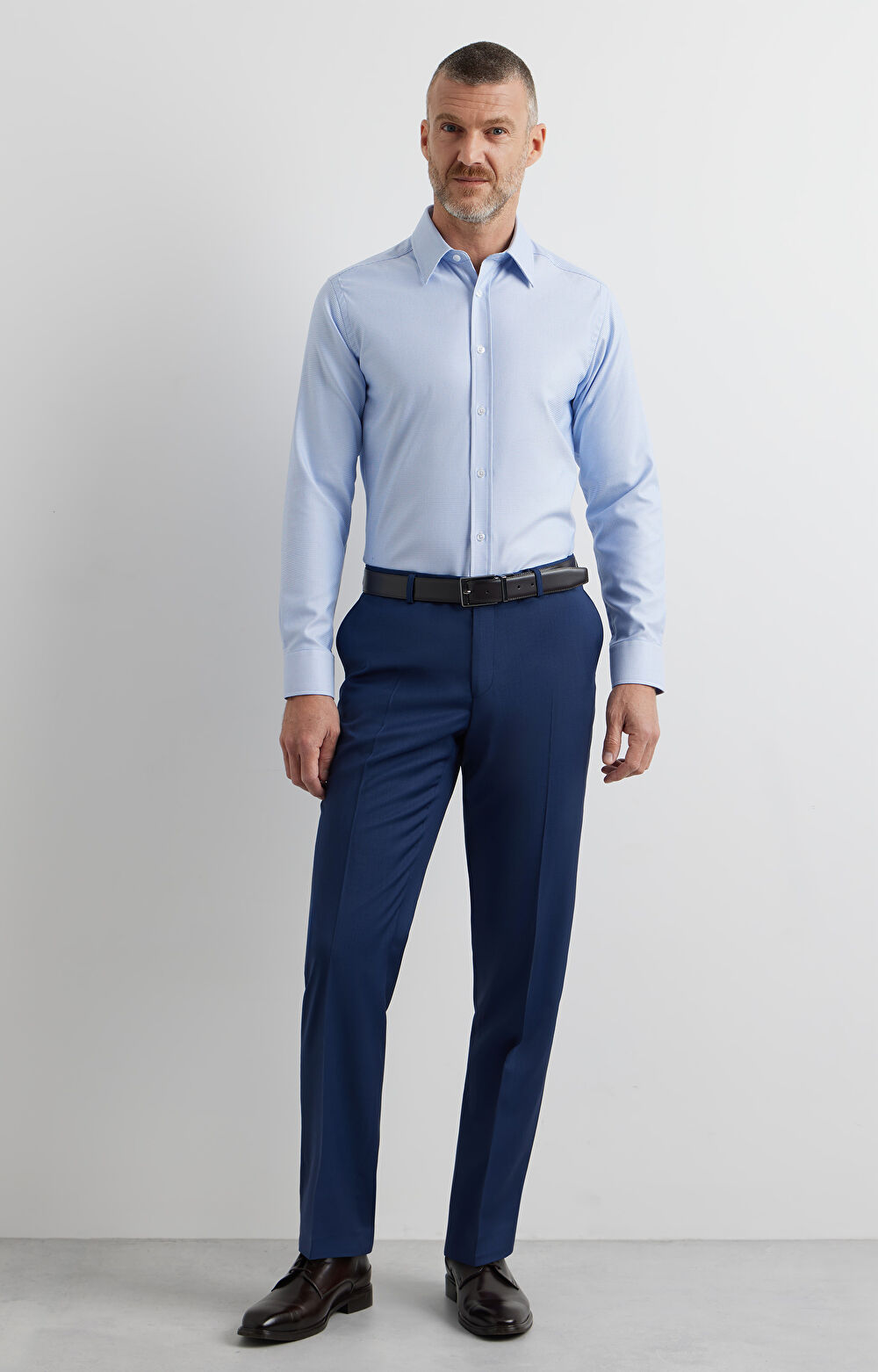 Jasnoniebieska koszula długi rękaw VISTULA - 4