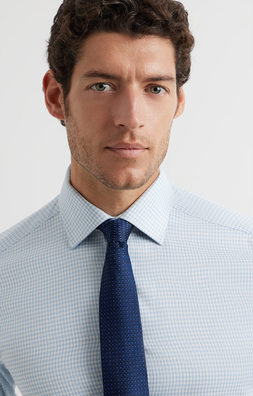 Koszula slim w mikrowzór - 3