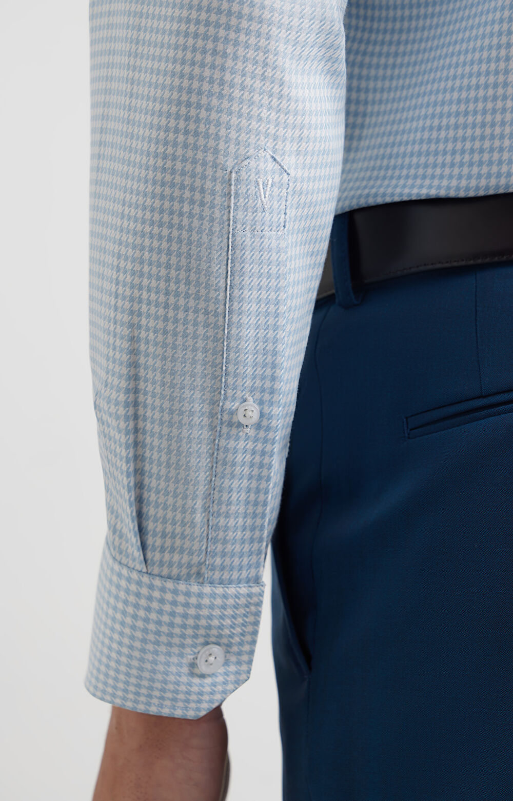 Koszula slim w mikrowzór - 6