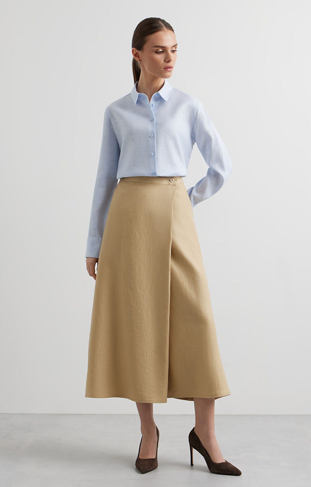 Lniana koszula slim - 3