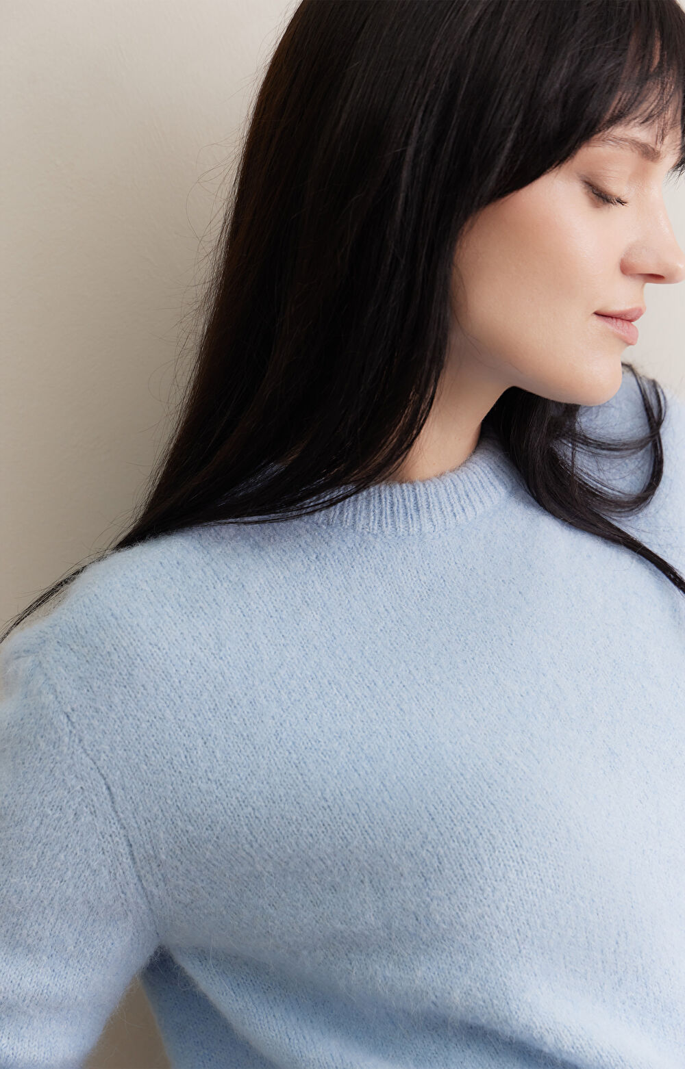 Moherowy sweter round neck - 6