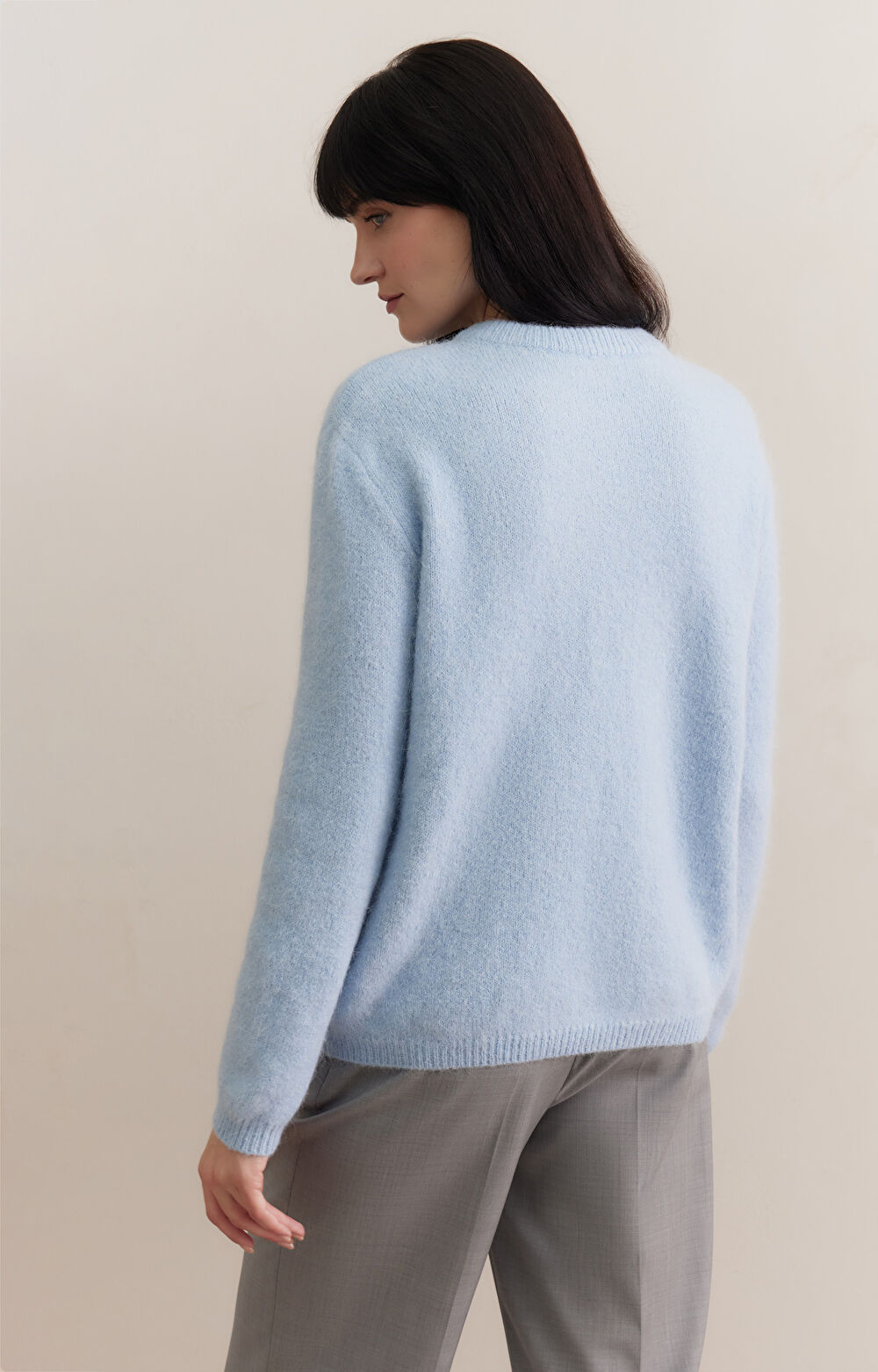 Moherowy sweter round neck - 3
