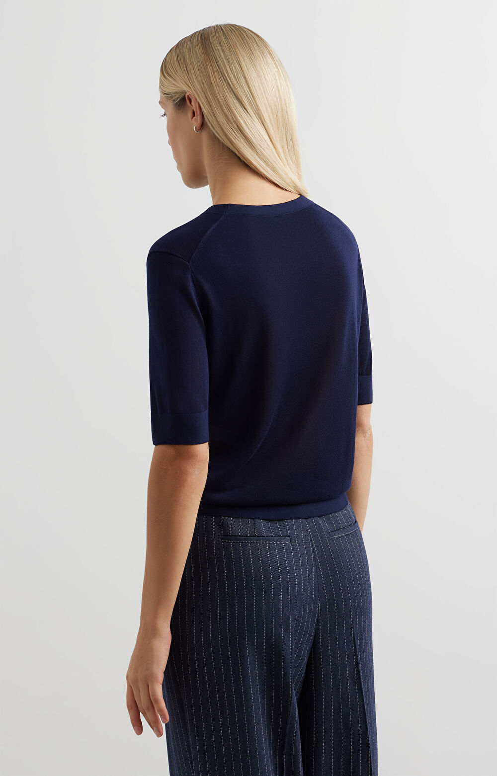 T-shirt swetrowy slim - 7