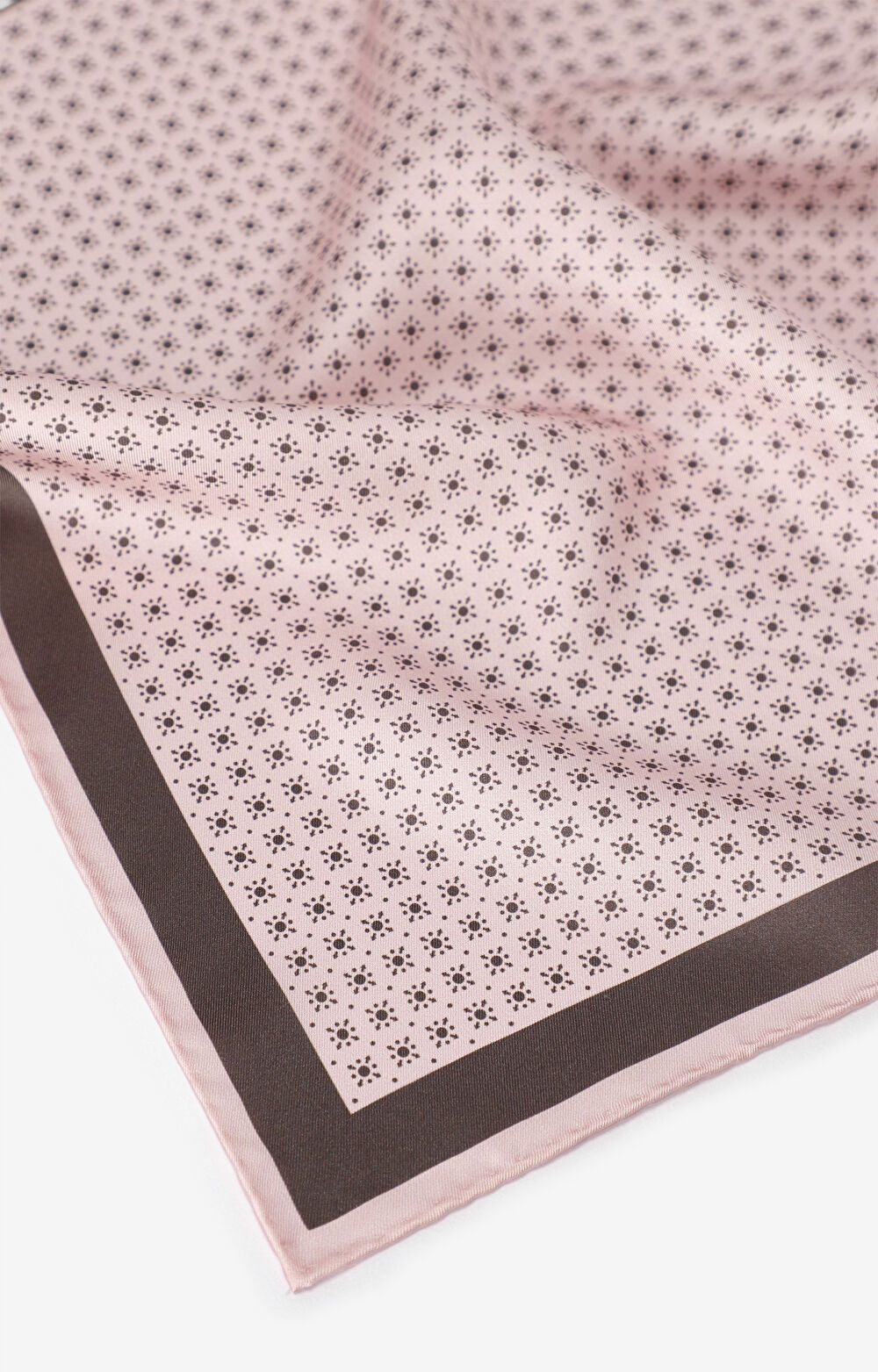 Jedwabna poszetka w geometryczny mikrowzór - 2