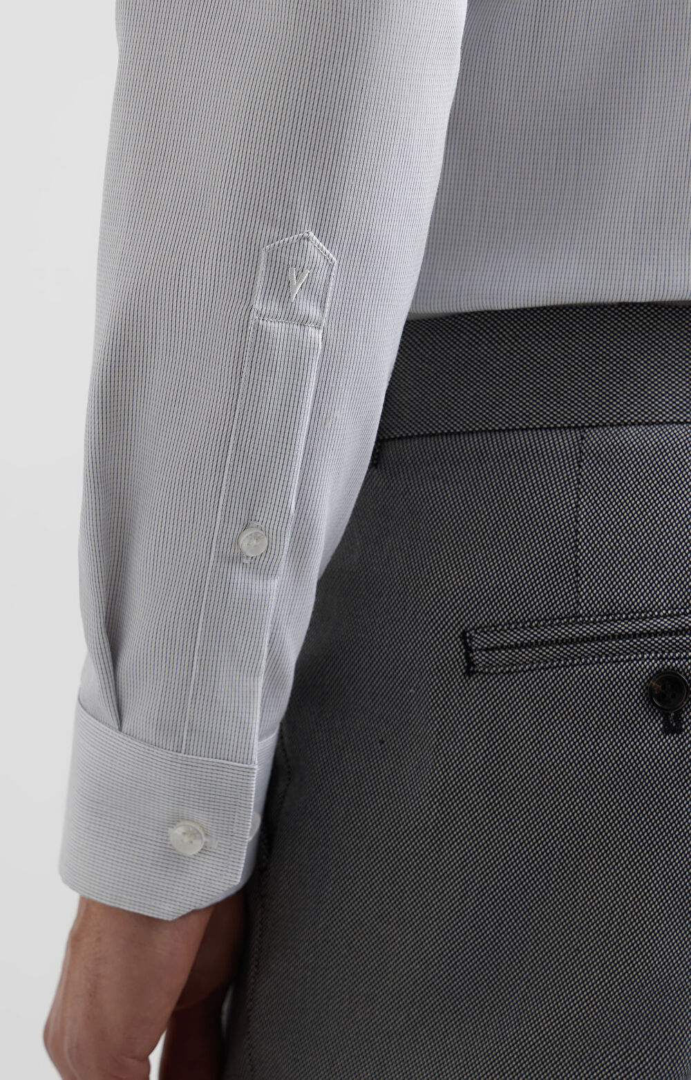 Koszula slim w mikrowzór - 6