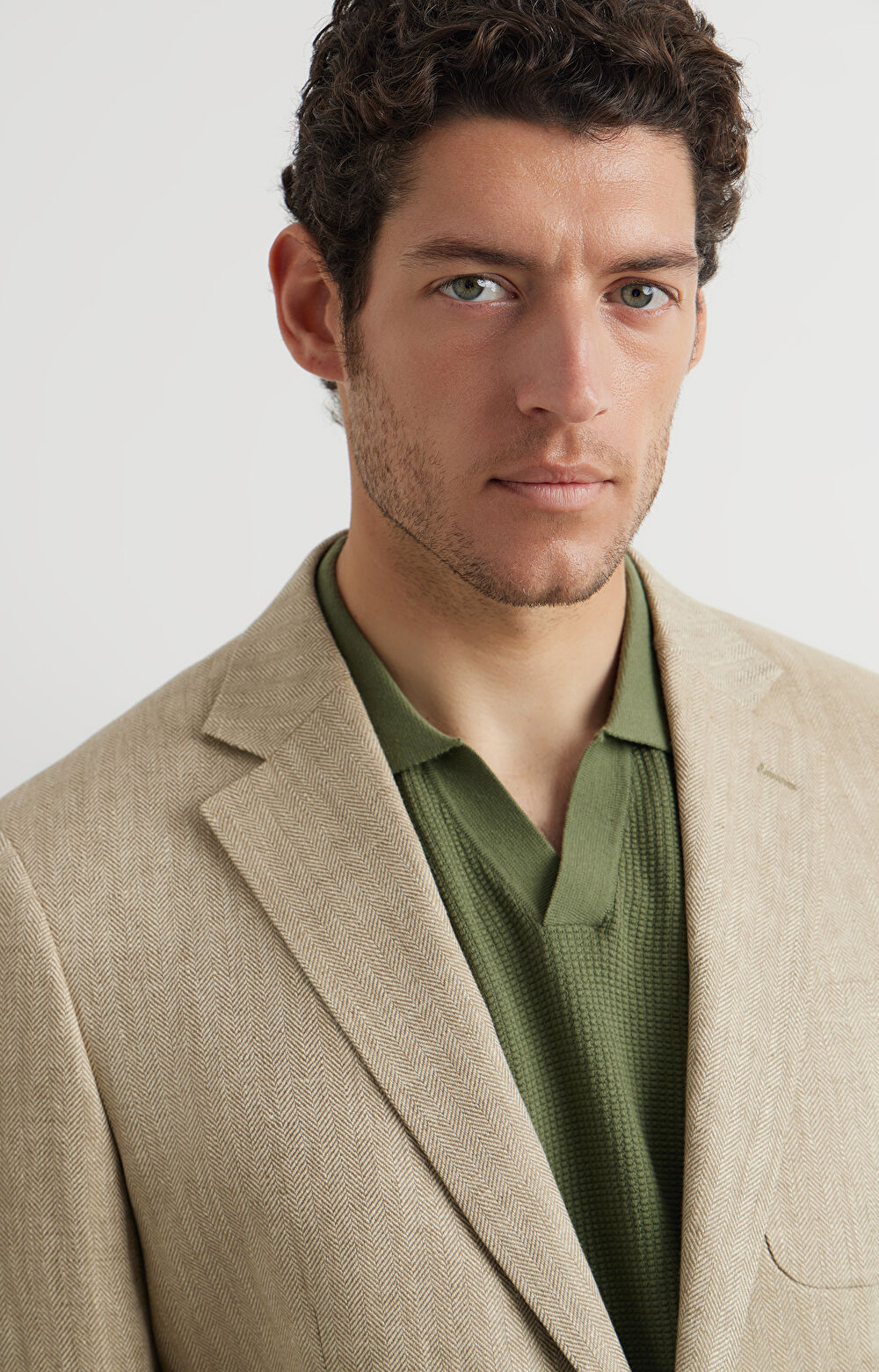 Lniana marynarka super slim - 5