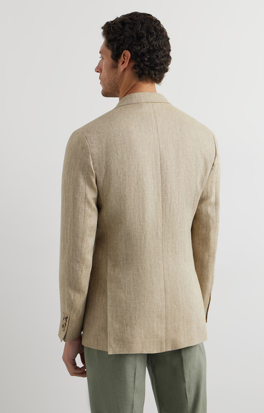 Lniana marynarka super slim - 4