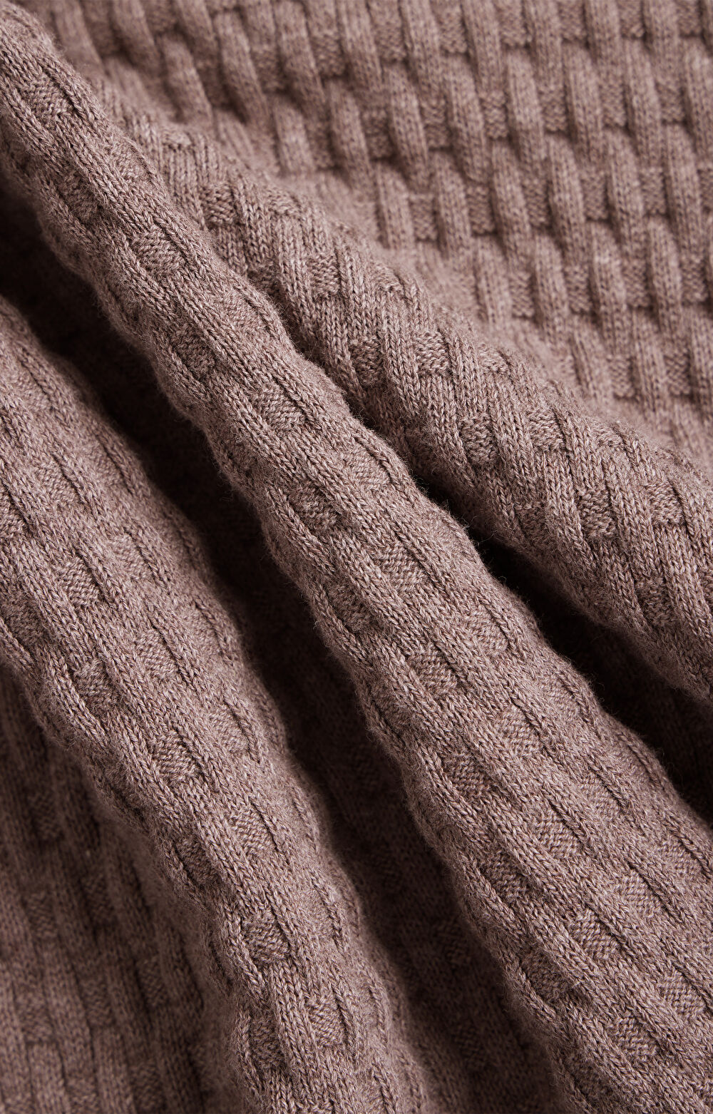 Bawełniany sweter w geometryczny wzór - 5