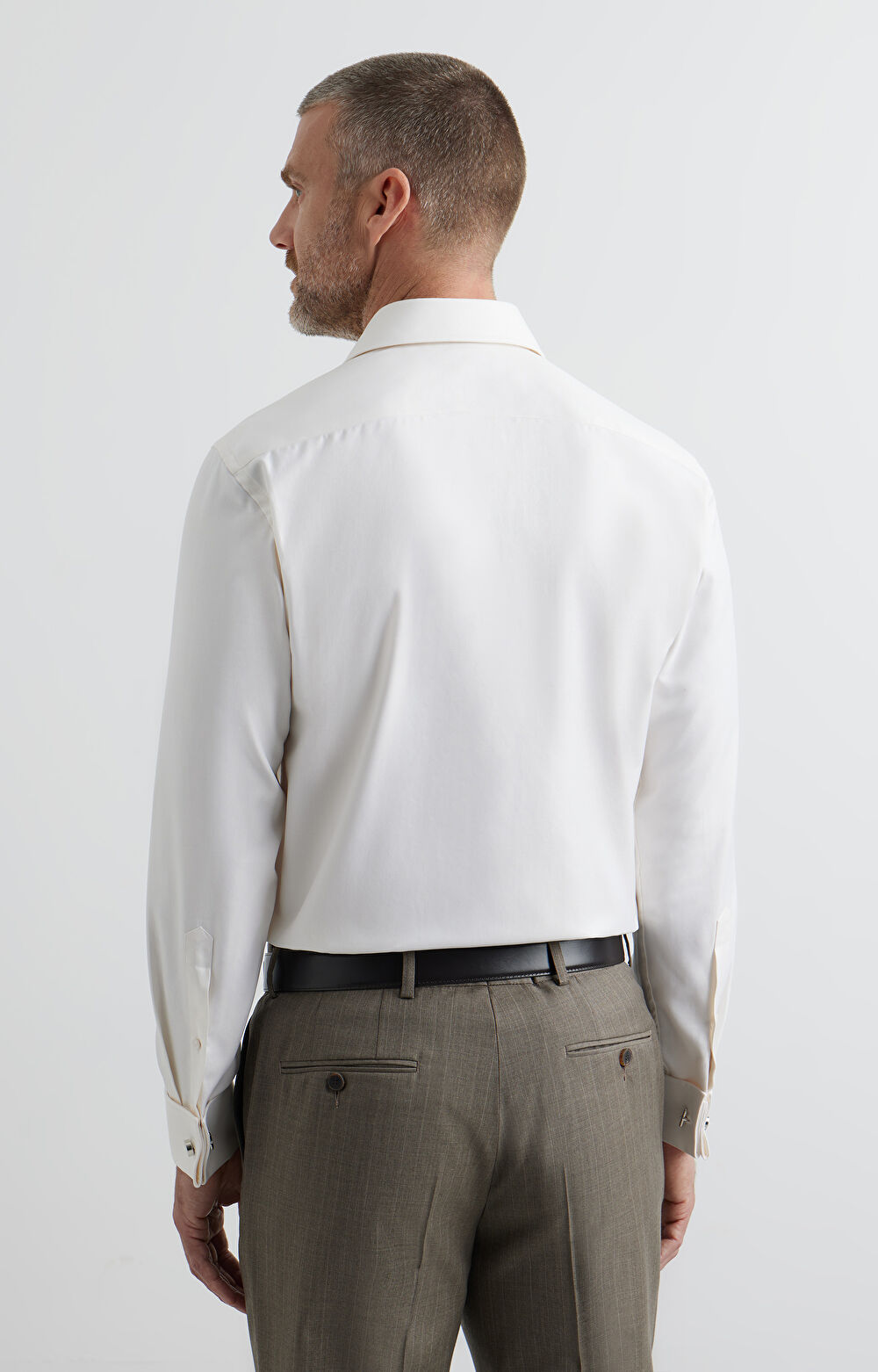 Koszula slim w diagonalny wzór - 3