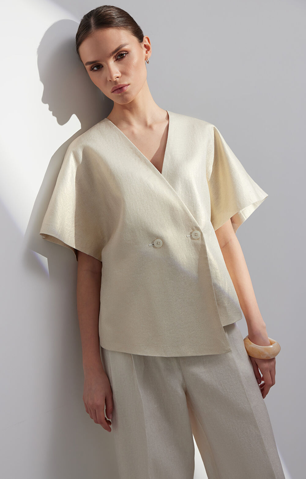 Lniana marynarka kimonowa - 5