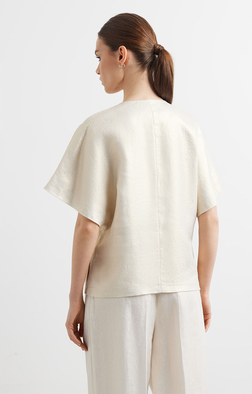 Lniana marynarka kimonowa - 2