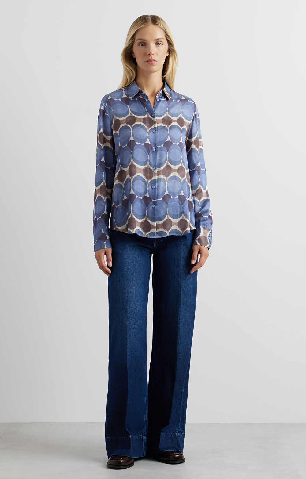 Koszula slim fit w nadruk - 3