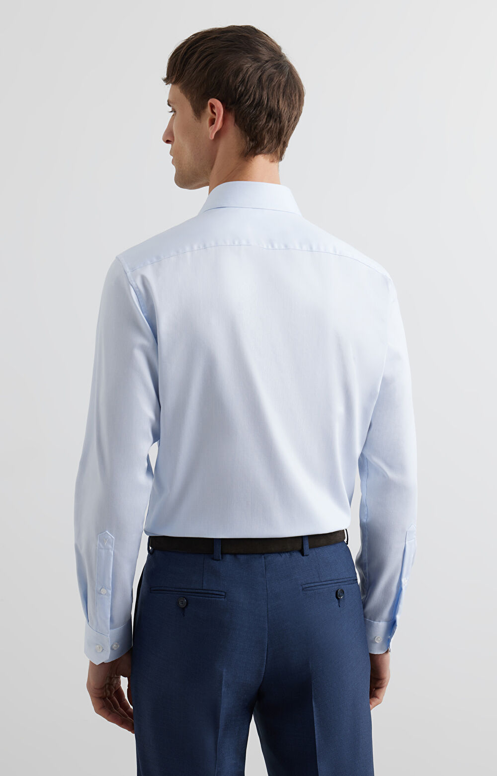 Koszula slim w mikrowzór - 5