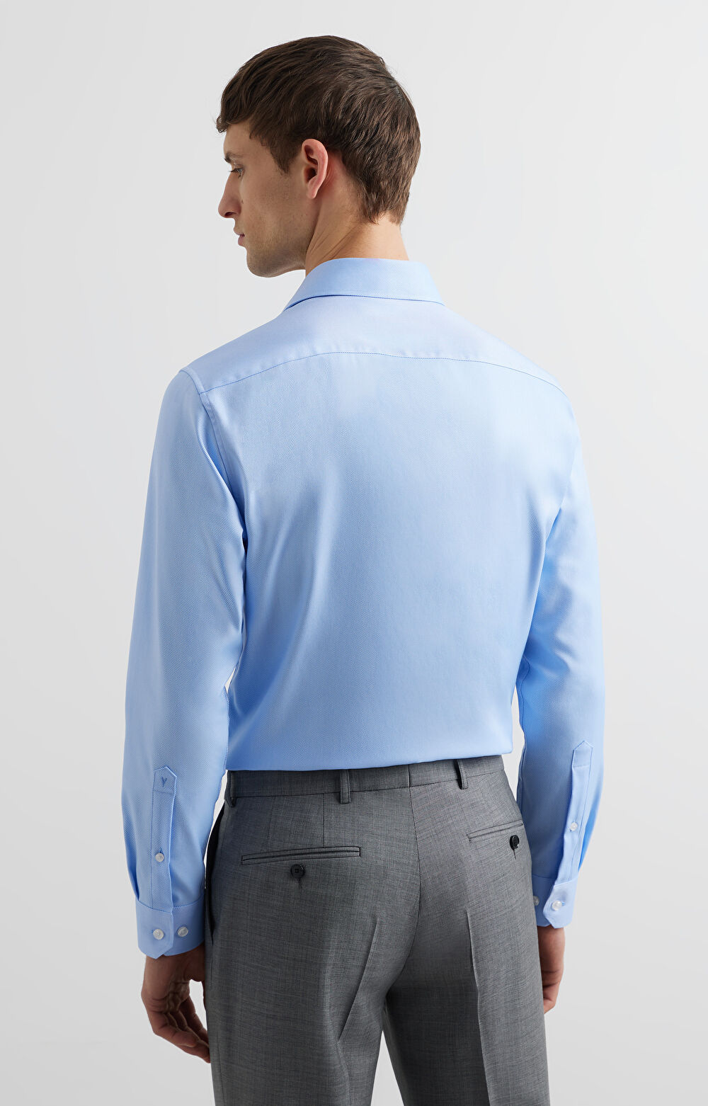 Koszula slim o twillowym splocie - 4