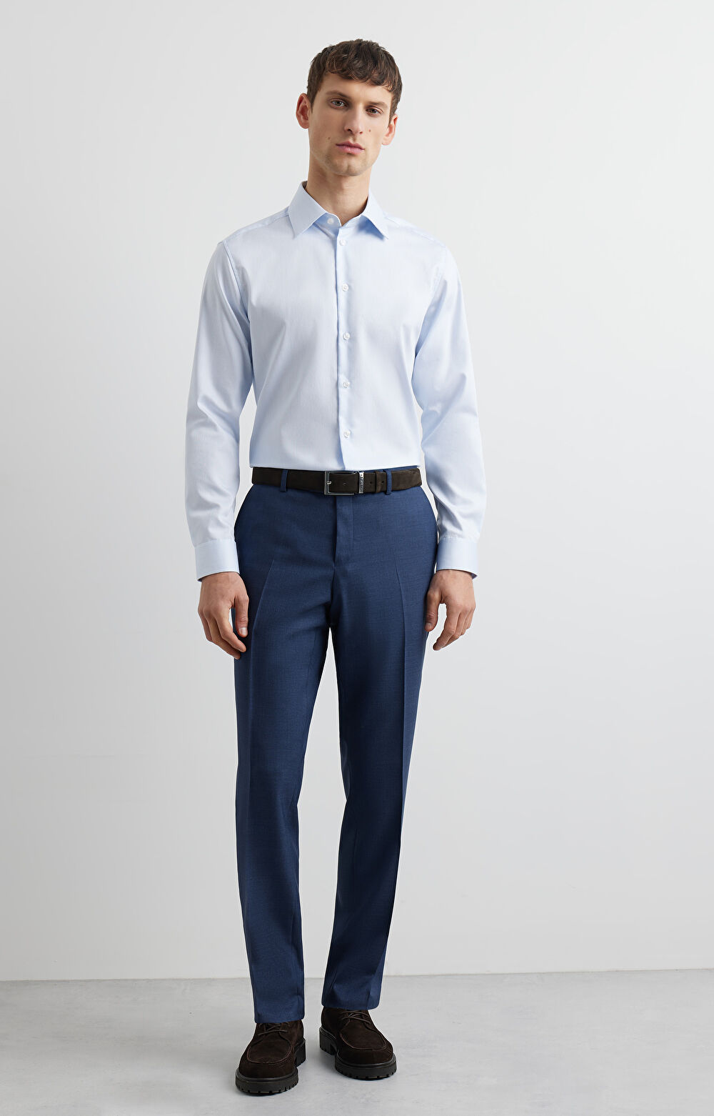 Koszula slim w mikrowzór - 6