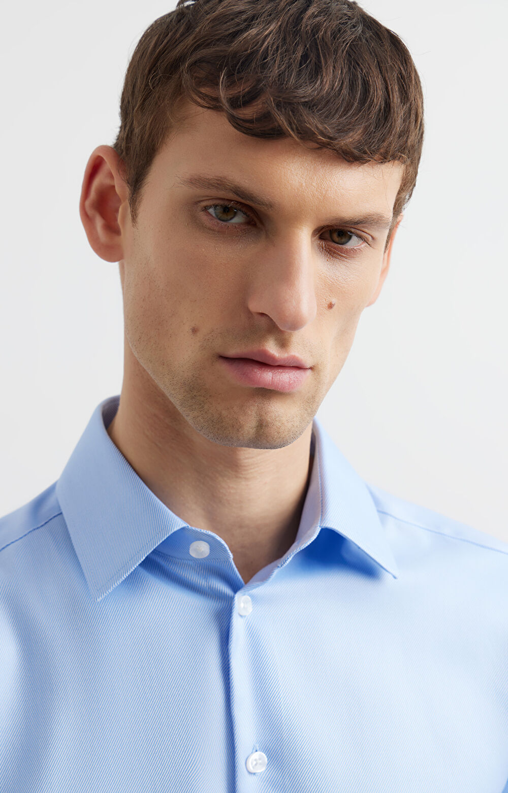 Koszula slim o twillowym splocie - 3
