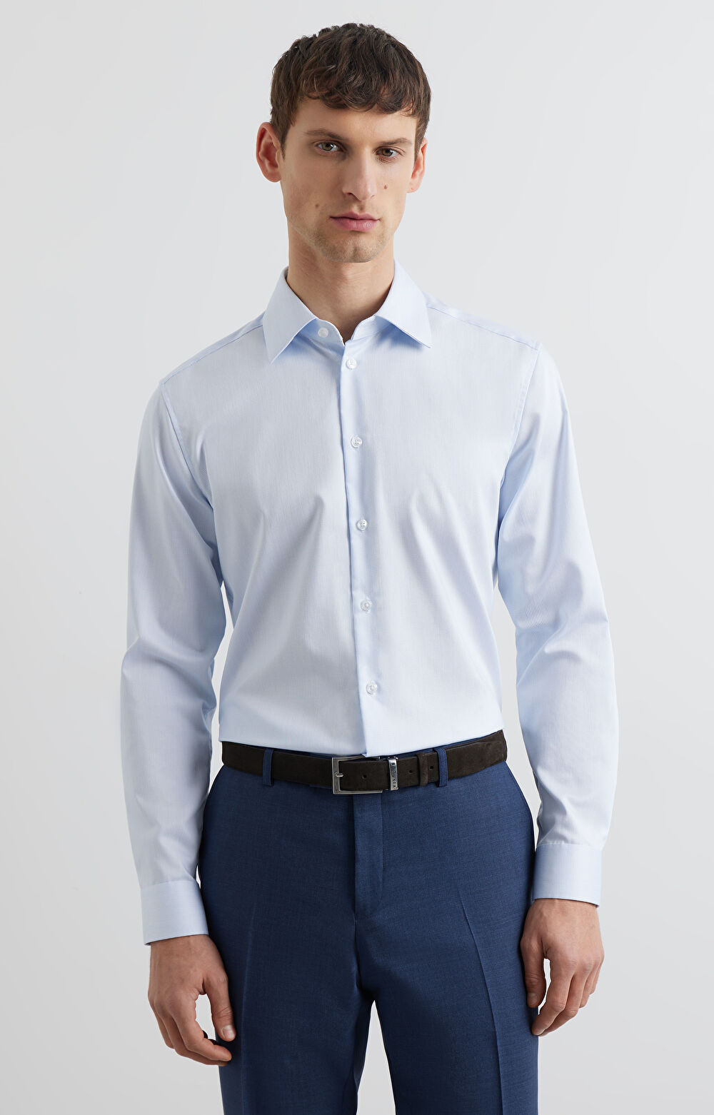 Koszula slim w mikrowzór - 3