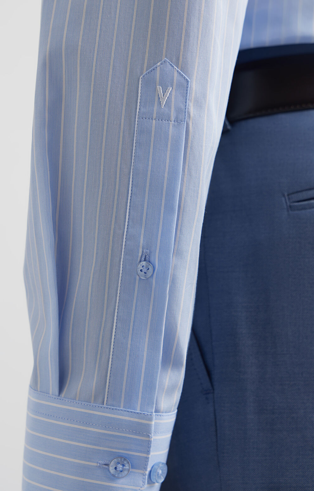 Koszula slim w jodełkę - 6