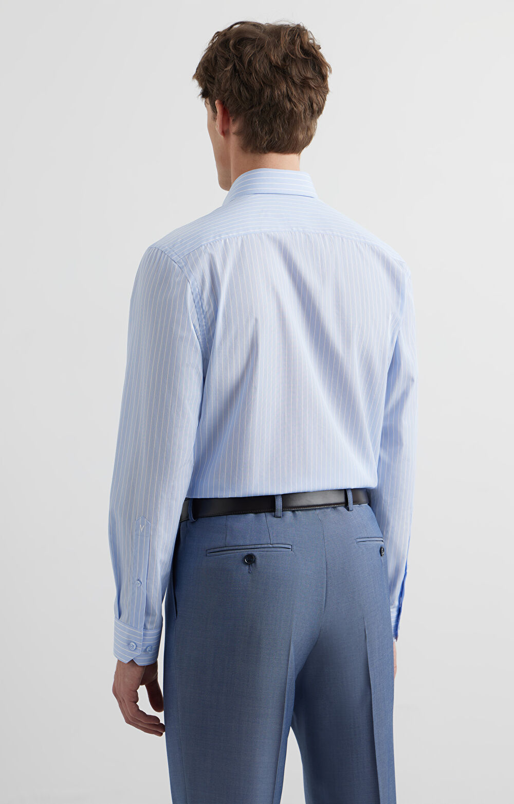 Koszula slim w jodełkę - 4