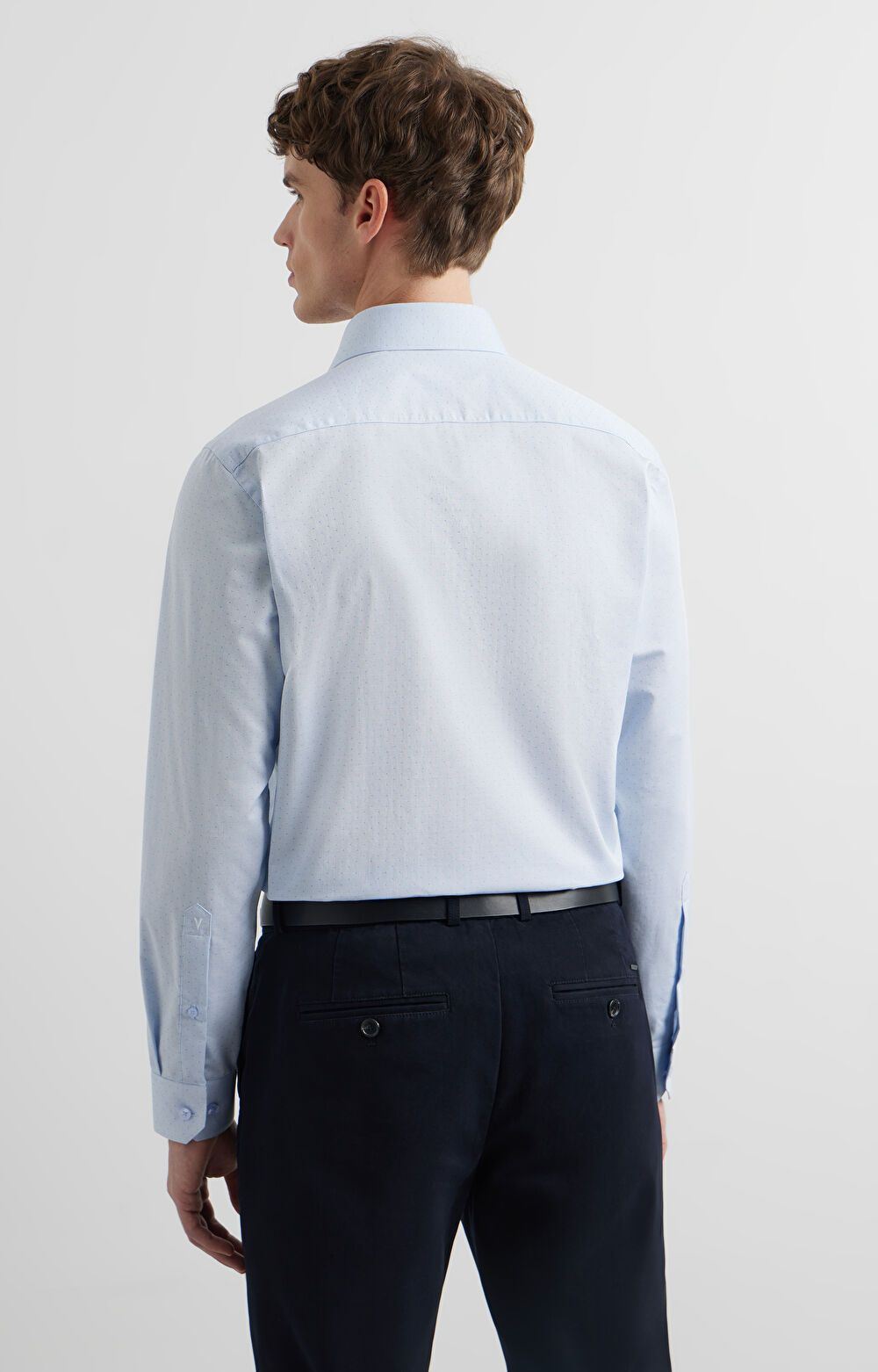 Koszula slim w mikrowzór - 3