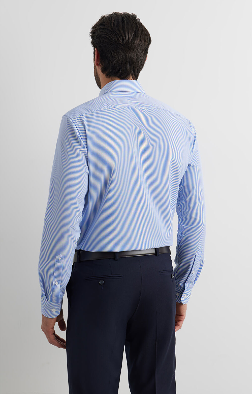 Koszula slim w paski - 4