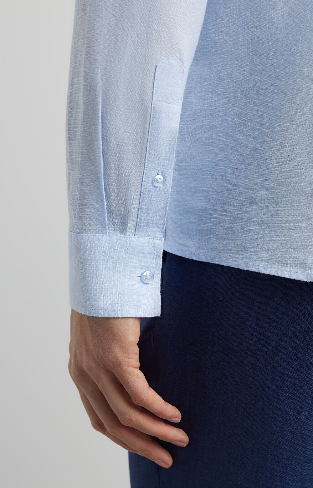 Lniana koszula regular - 6