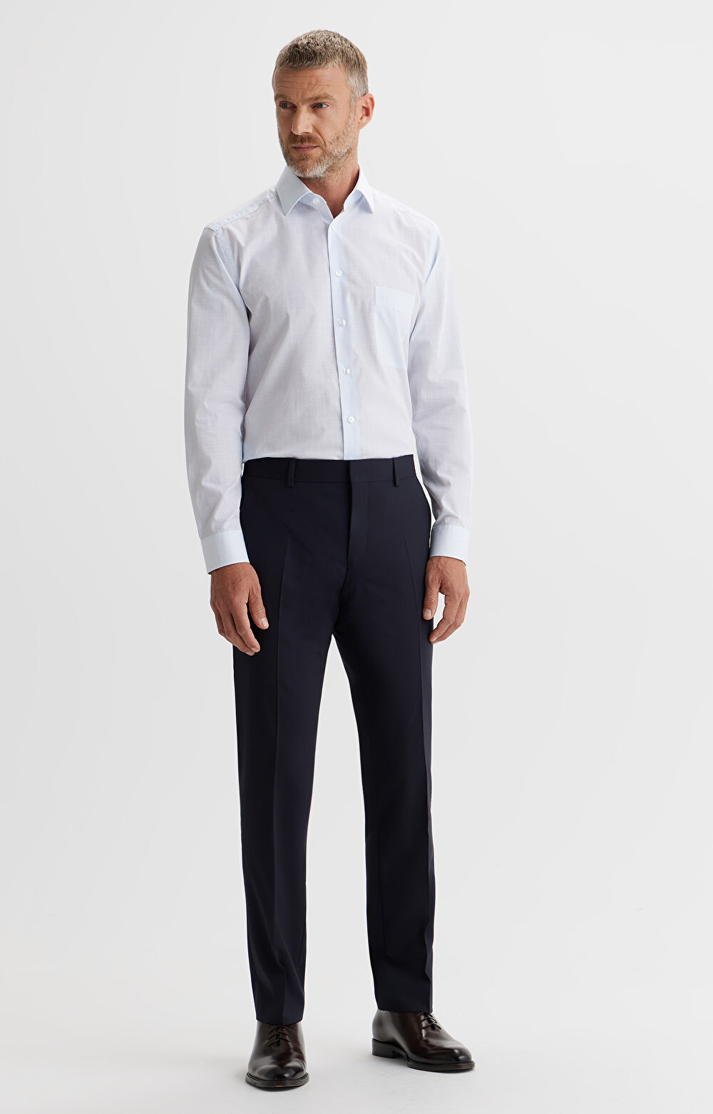 Koszula slim fit w mikrowzór