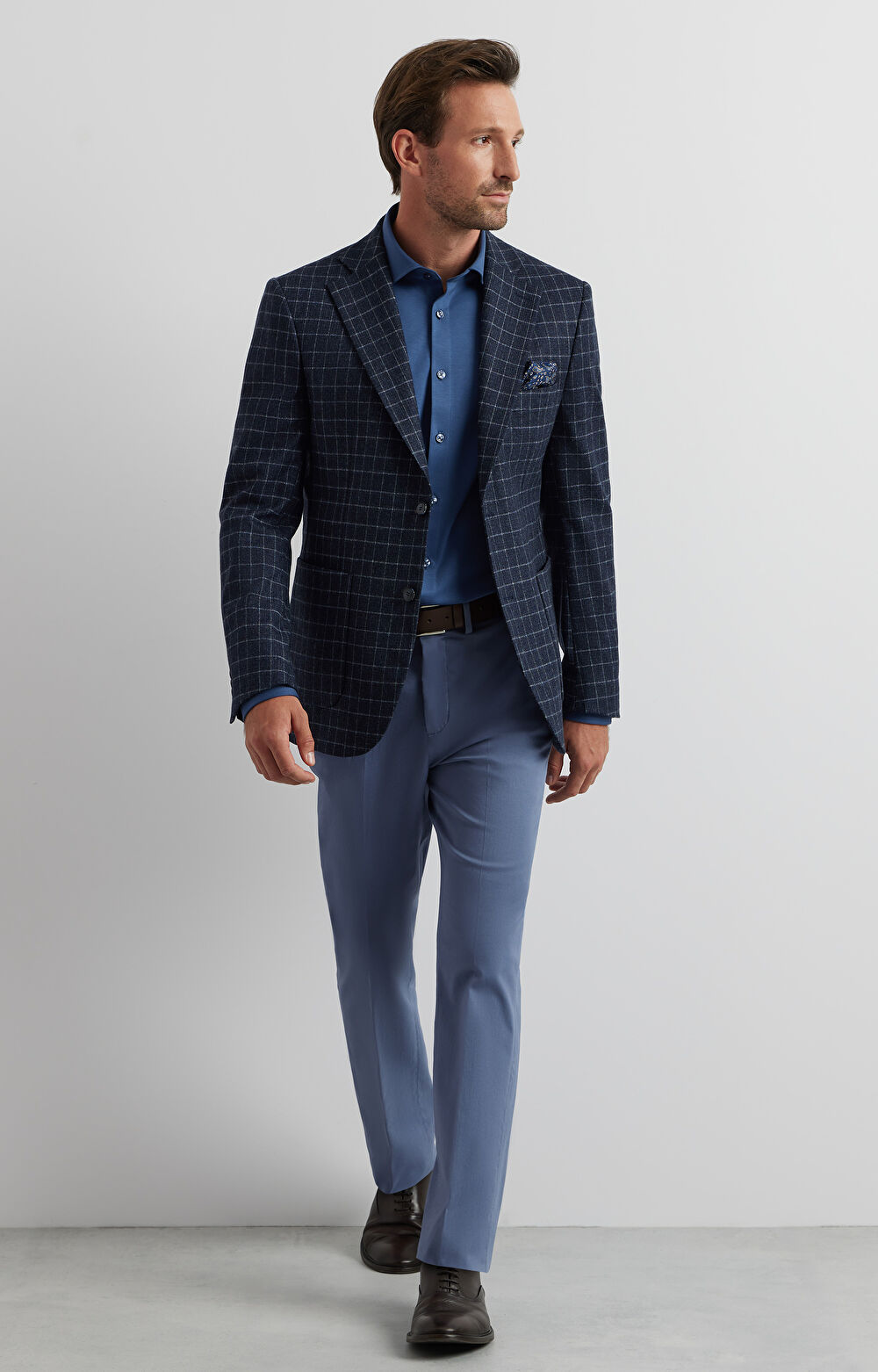 Marynarka super slim w kratę - 3